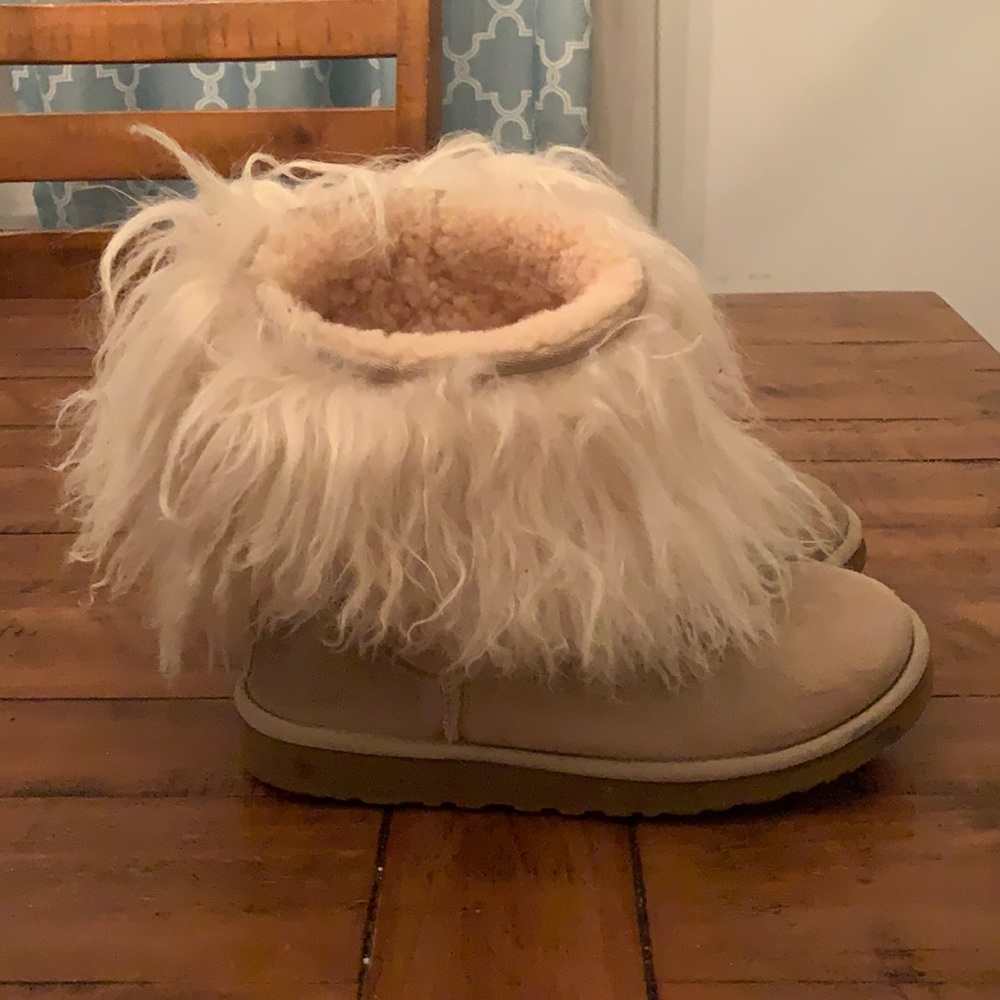 Mongolian fur UGG boots